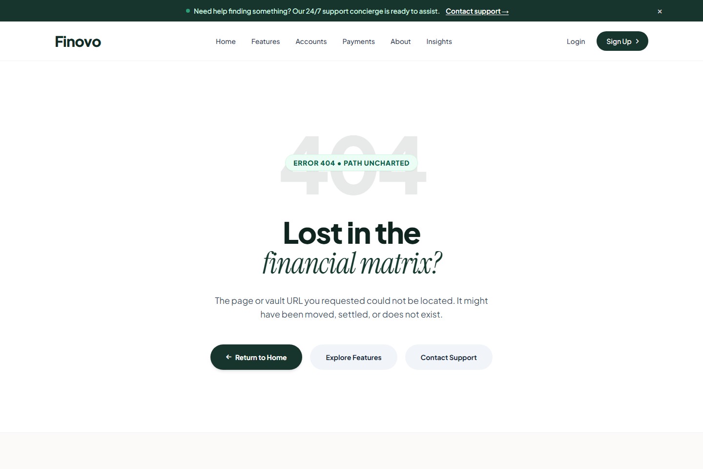 Custom 404 Error Page