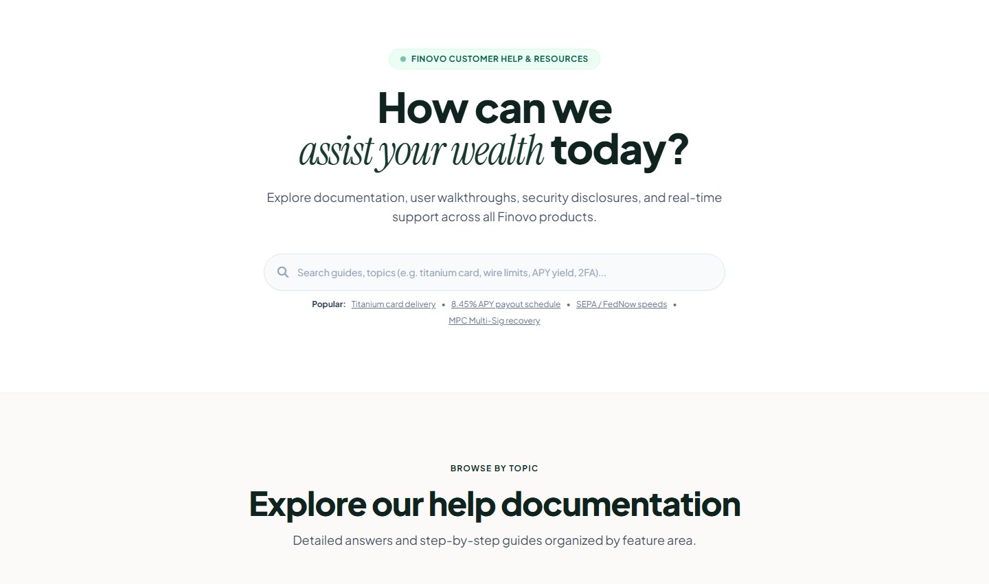 Help Center Feature