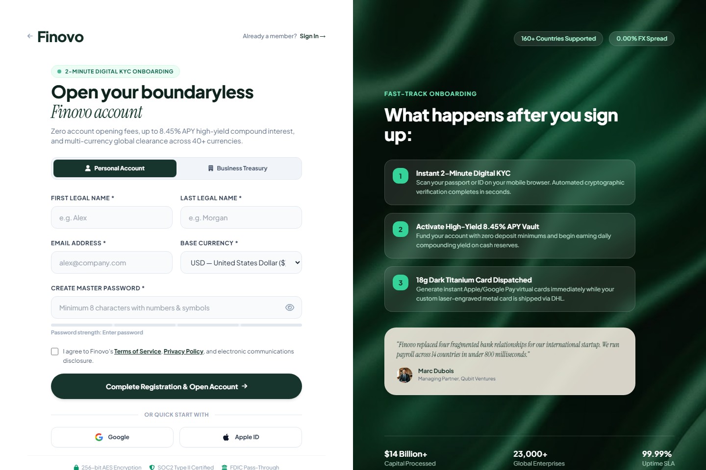 Sign Up Page